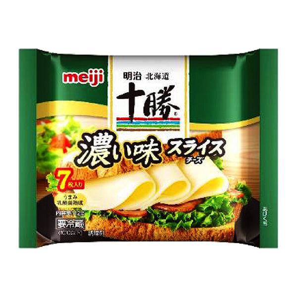 明治北海道十勝切片奶酪濃味包裝設計欣賞(圖1)