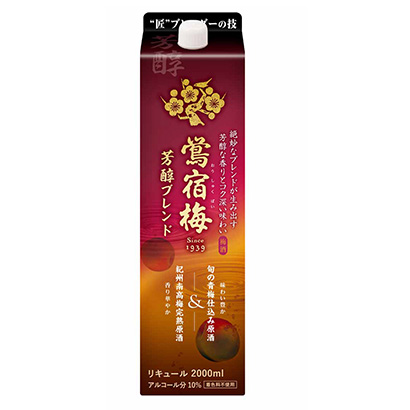 鴛宿梅芳醇混合料聯合酒精酒類包裝設計(圖1)