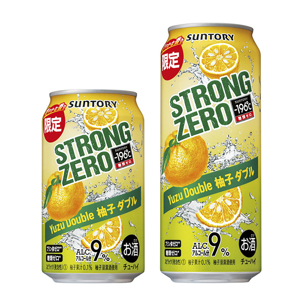 ℃斯特朗零柚子雙三得利酒類包裝設計(圖1)