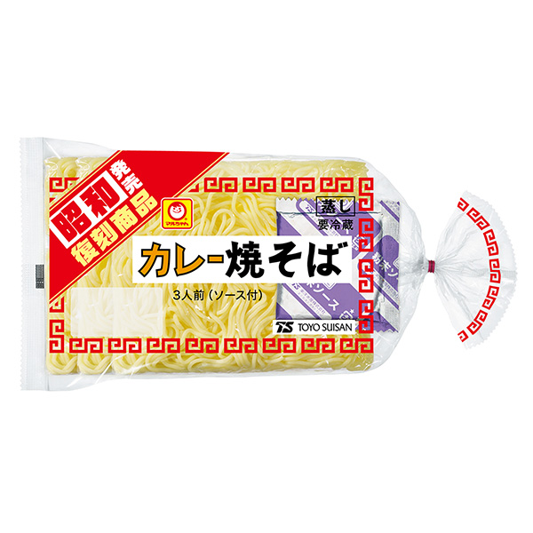 小丸炒面昭和發(fā)售復(fù)刻商品咖喱炒面包裝設(shè)計(jì)欣賞(圖1)