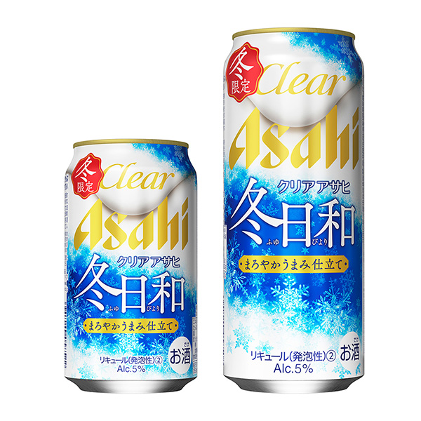 透明朝日冬日和朝日啤酒包裝設計(圖1)