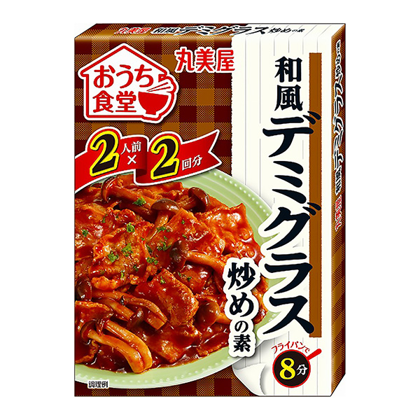我家食堂日式底格拉斯炒菜料丸美屋食品工業包裝設計欣賞(圖1)