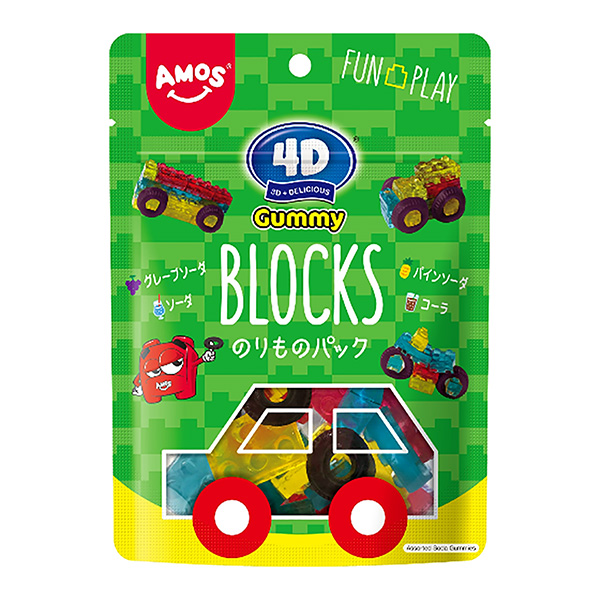  4D橡皮糖塊膠水包包裝設計欣賞(圖1)