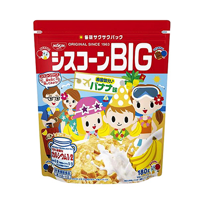 西斯康香蕉味日清思科健康食品包裝設計(圖1)