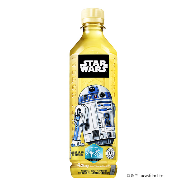 三得利特茶茉莉花特定保健食品星球大戰設計標簽三得利食品國際包裝設計(圖1)