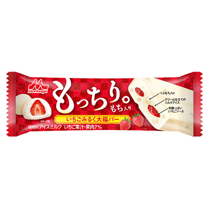 草莓實玖瑠大福酒吧森永乳業冰淇淋類包裝設計(圖1)