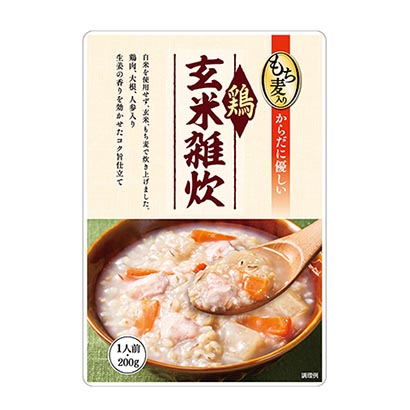 含糯米的雞糙米雜燴最好的食品不使用烹飪品白米，用糙米、糯米煮飯包裝設計(圖1)