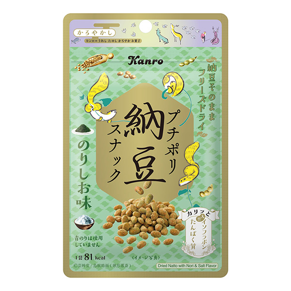 小聚納豆零食紫菜味包裝設(shè)計欣賞(圖1)