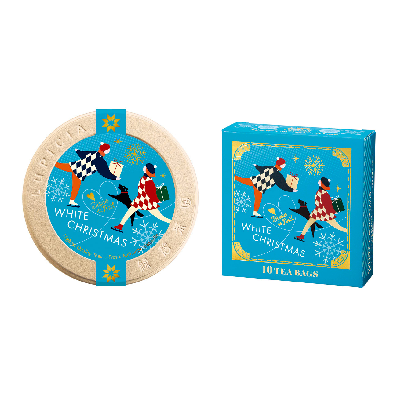 白色圣誕節盧比西亞包裝設計(圖1)