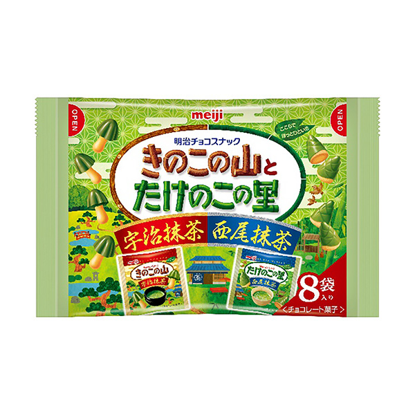 菇抹茶袋明治食品飲料包裝設計(圖1)