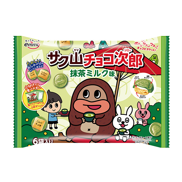 薩克山巧克力次郎抹茶牛奶味正榮食品飲料包裝設計(圖1)