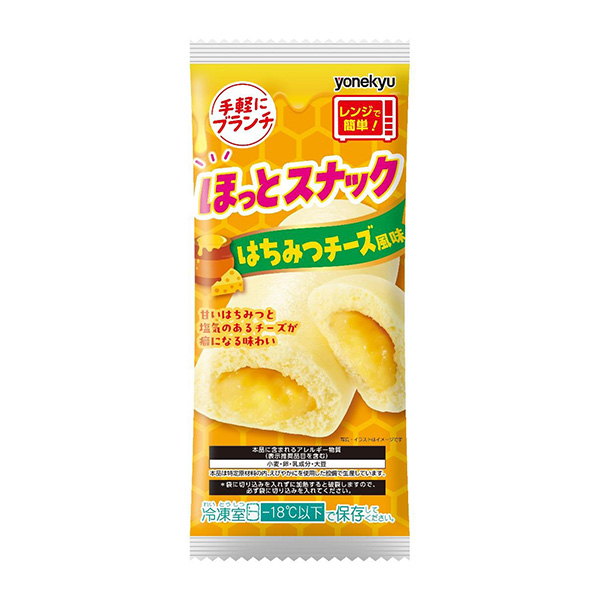 輕松放心的小吃蜂蜜奶酪風味米久食品飲料包裝設計(圖1)