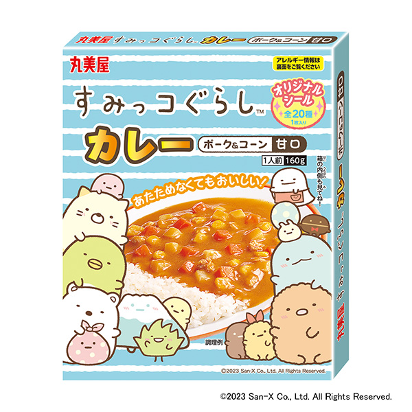 素顏咖喱豬肉玉米甜口丸美屋食品工業年月發售(圖1)