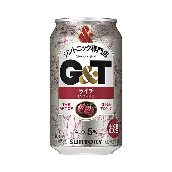 包裝設計欣賞杜松子酒專賣店G&T ＜荔枝＞ (三得利) 2024年12月17日發售(圖1)