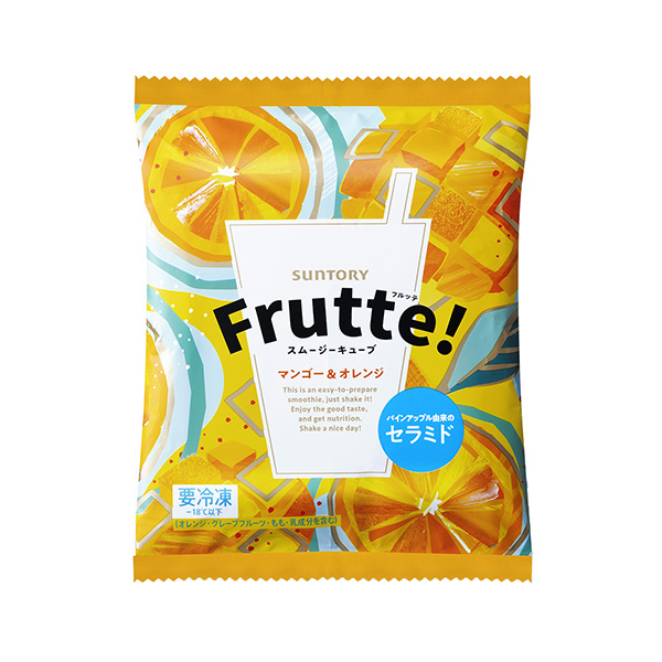 包裝設計欣賞Frutte！ ＜芒果&橙子＞ (三得利食品國際) (圖1)