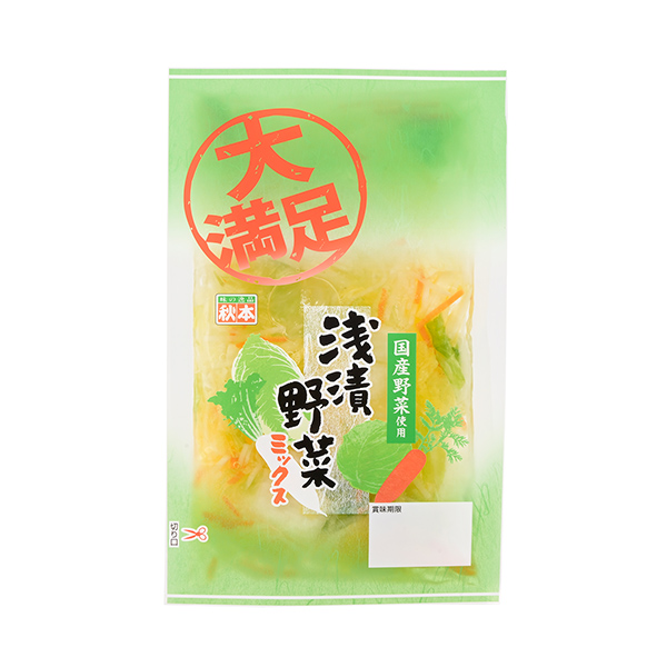 包裝設計欣賞淺腌蔬菜混合大滿足(秋本食品) (圖1)