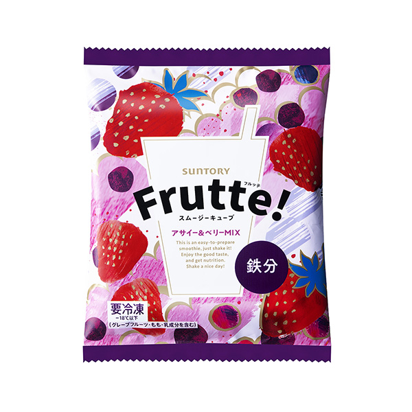 包裝設計欣賞Frutte！ ＜ assie & burry mix ＞ (三得利食品國際) (圖1)