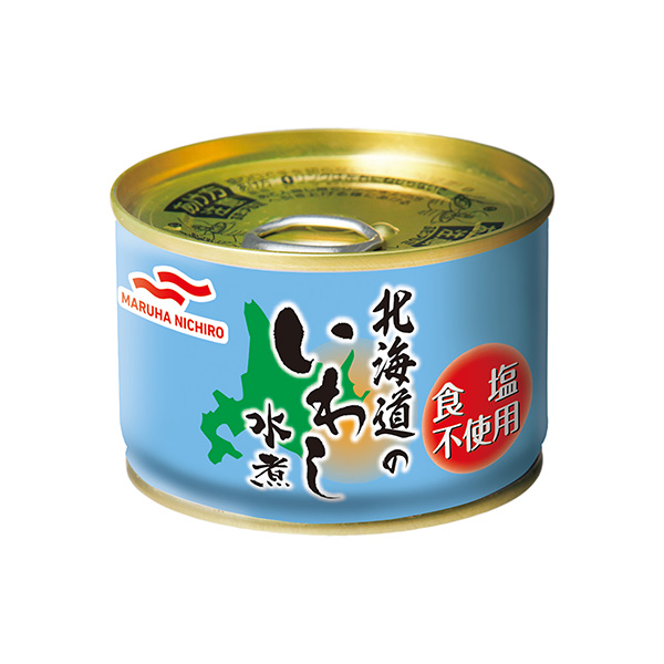 包裝設計欣賞北海道的沙丁魚水煮食鹽不使用(熊蜂) (圖1)